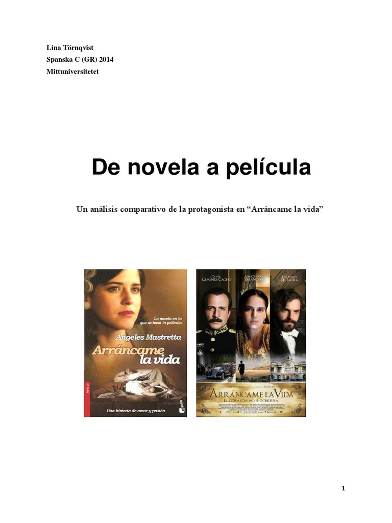 De la novela a la pantalla Un análisis comparativo de la protagonista feminista Catalina en