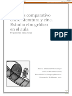 Análisis Comparativo Entre Literatura y Cine. Estudio Etnográfico en El Aula