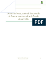 Guia para El Desarrollo de Los Encuentros de Nucleo de Desarrollo