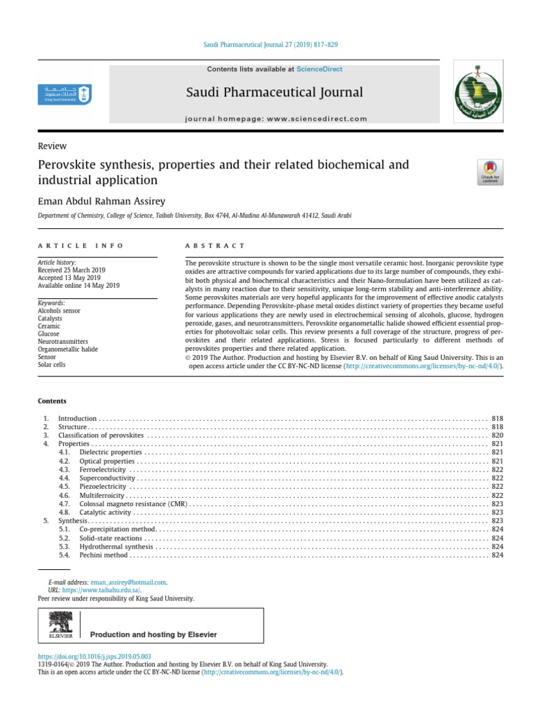 2019-assirey-perovskite-synthesis-properties-and-their-related