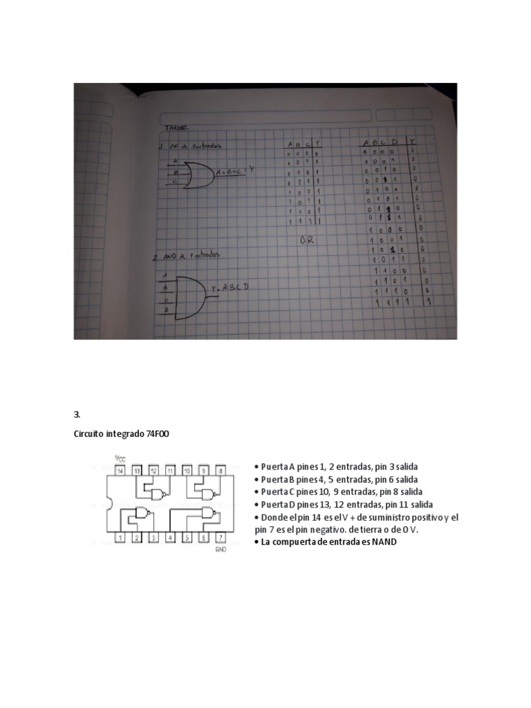 Circuitos Integrados Lógicos 74F y 74AHCT | PDF | Puerta lógica ...