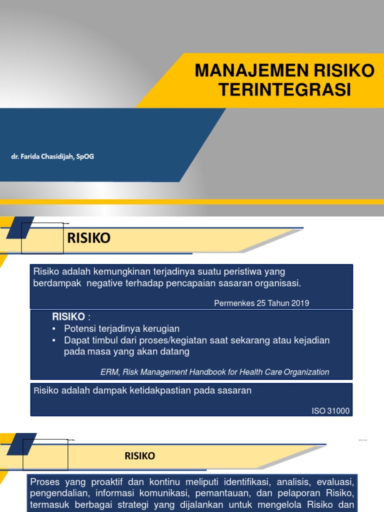 Manajemen Risiko 2022 Pdf