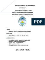 Informe - Liquidacion de Inventarios - Terminado