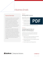 Writing Better Business Emails: Course Overview