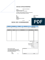 Bon de Commande - Excel D2504