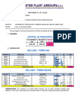 Informe Diario de Produccion 11 de Abril 2022