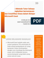Download Penggunaan Metode Tutor Sebaya PROPOSAL PTK TIK by Siwiyono SPd SN59017001 doc pdf