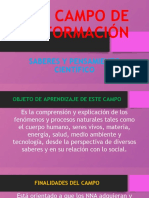 CAMPO FORMATIVO 2. Saberes y Pensamiento Científico Definición