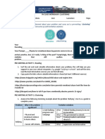 OBJECTIVE: You Will Be Informed About Your Problem and Carry Out A Pre-Writing Clustering'