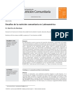 Desafios de La Nutricion Comunitaria en Latinoamerica