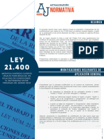 Reporte Actualizacion - Ley 21389