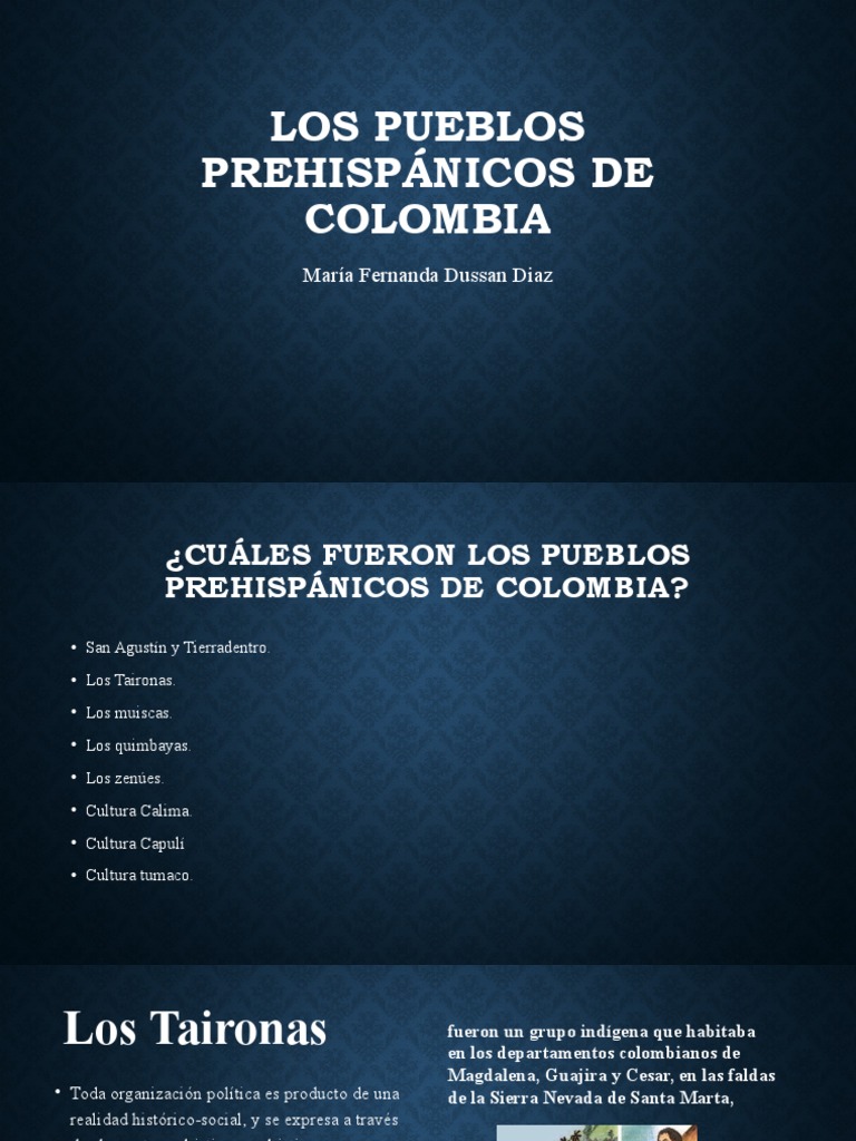 Los Pueblos Prehispnicos de Colombia | PDF | Colombia | Pueblos ...