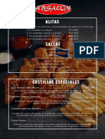 Alitas y costillas con salsas para compartir