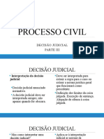 Direito Processo Civil - Recursos - Decisão Judicial III - Aula 03