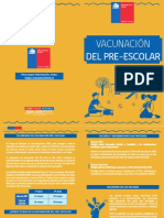 Diptico Vacunacion Pre Escolar