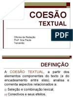 COESÃO e COERÊNCIA TEXTUAL