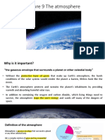 Lecture 9 The importance of Earth's atmosphere