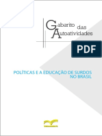 Gabarito Politicas e Educação de Surdos