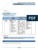 Actividad #12: Área: Matemática