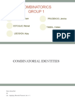 Combinatorics Identities