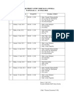 Daftar Piket Guru SMP Daya Susila