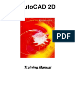 Autocad 2D: Training Manual