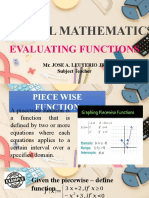 Evaluating of Functions