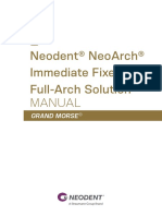 Neodent Neoarch Immediate Fixed Full-Arch Solution Manual: Grand Morse