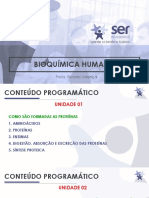 Apresentação Da Disciplina Bioquímica Humana PDF