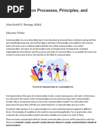 Communication Processes, Principles, and Ethics: John Rodolf N. Mortega, Maed. Educator/Writer