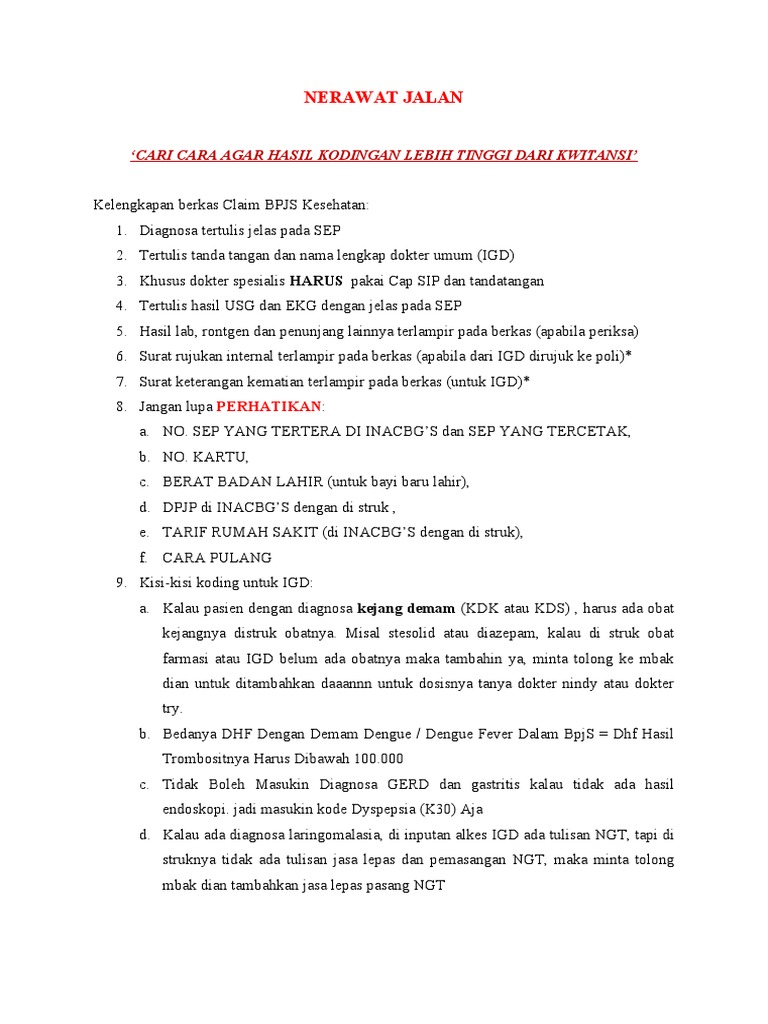 Koding Diagnosa Kehamilan dan IGD | PDF