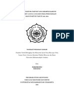 Analisis Faktor-Faktor Yang Mempengaruhi Opini Audit Going Concern Pada Perusahaan MANUFAKTUR TAHUN 2011-2014