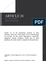 Report On Article 24