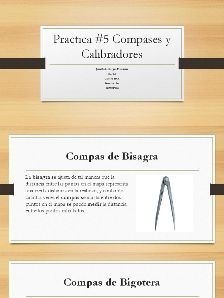Compases y su uso en mediciones | PDF | Herramientas | Bienes ...