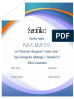 Desain Certificate Template