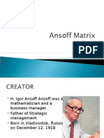 Ansoff Matrix