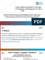 2021 Guideline for Evaluation and Diagnosis of Chest Pain