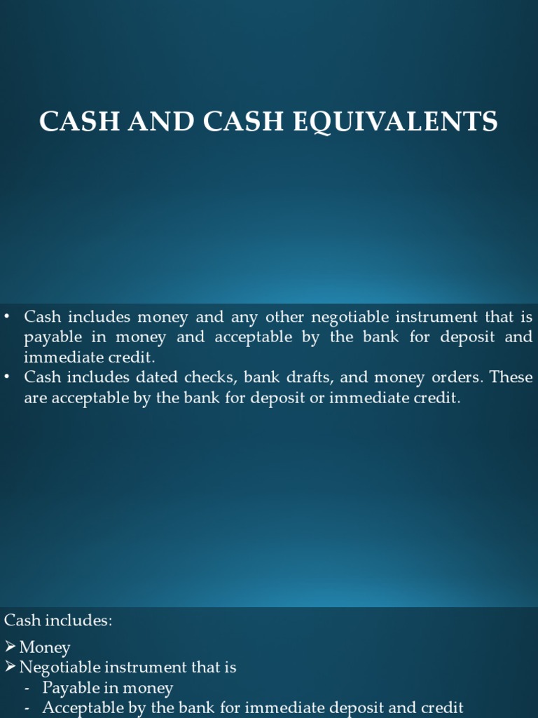 Money Market Placement as Cash Equivalent | PDF | Banks | Cheque