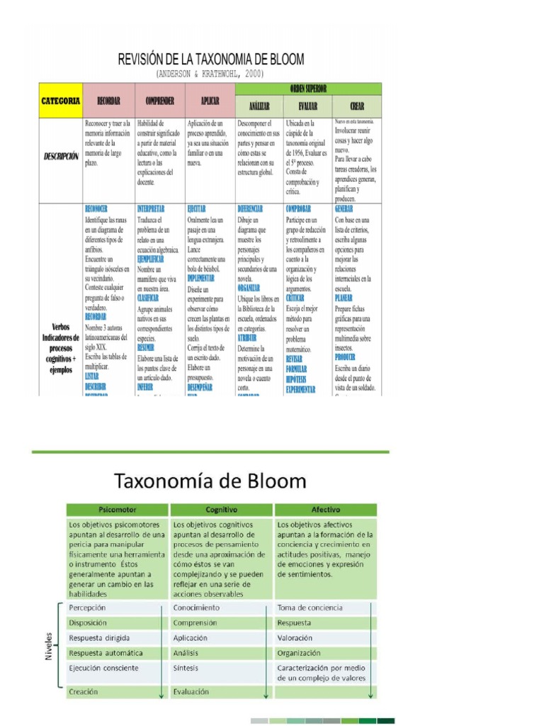 Taxonomía de Bloom | PDF