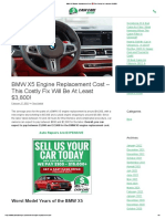 BMW X5 Engine Replacement Cost This Costly Fix Is Around $3,800!