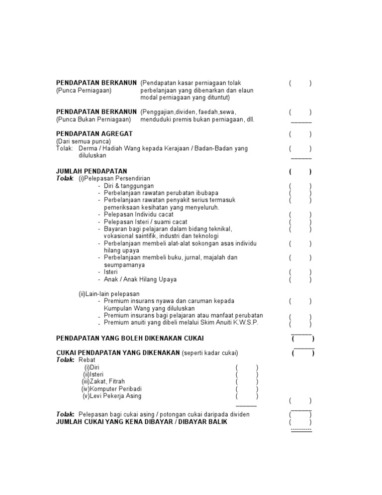 Carakira Cukai Pdf