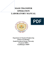 Mass Transfer Lab Manual