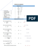 Penstock Design (Chapree Charkhil)