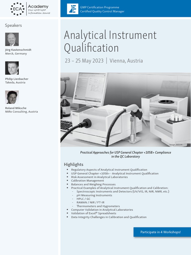 ECA Analytical Instrument Qualification PDF Calibration Laboratories
