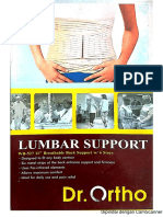 Box Dr. Ortho Lumbal Support