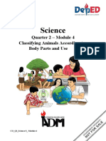 Science3 - Q2 - Mod4 - Classifying Animals According To Body Parts and Use - Ver.2