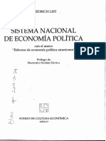 Sistema Nacional de Economía Política - Friedrich List (V)