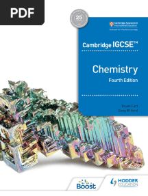 Cambridge IGCSE Chemistry 4th Edition