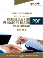 Buku Informasi Jenis Kompetensi Mengelola Kontrak PBJP - Level 2