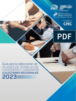 Guía para La Elaboración de Planes de Trabajo de Candidatos y Candidatas A Elecciones Seccionales 2023